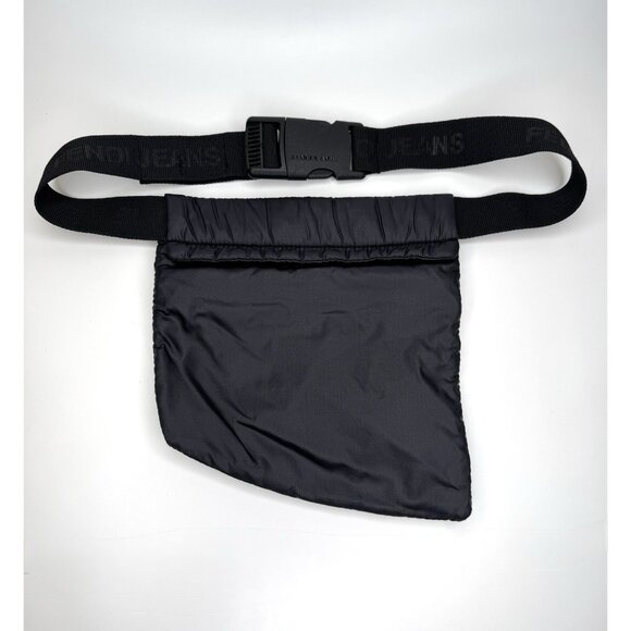 Fendi Jeans Belt Bumbag Logo Black Nylon Bag - Picture 5 of 13